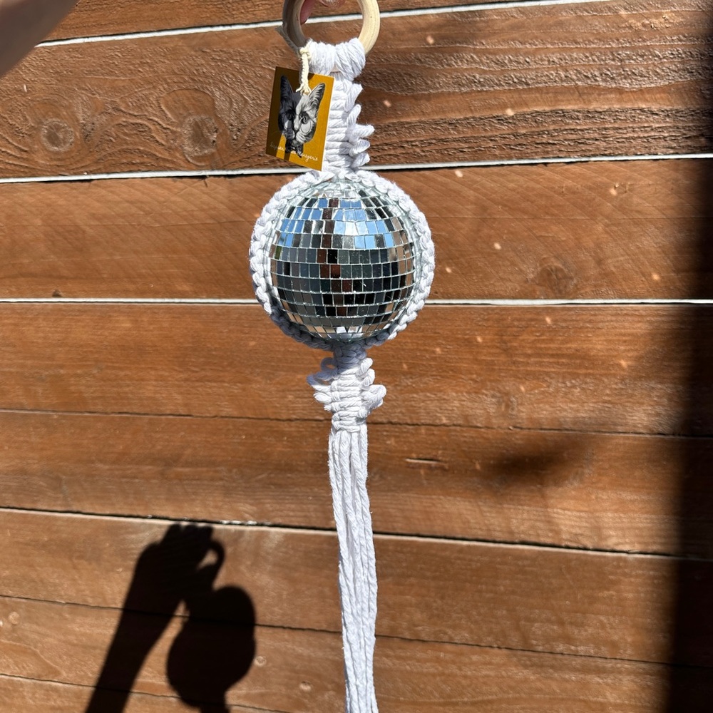 CLEARANCE White Disco Plant Hanger